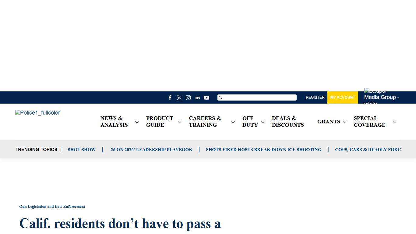 Calif. residents don't have to pass a background check every time they buy bullets, federal judge rules